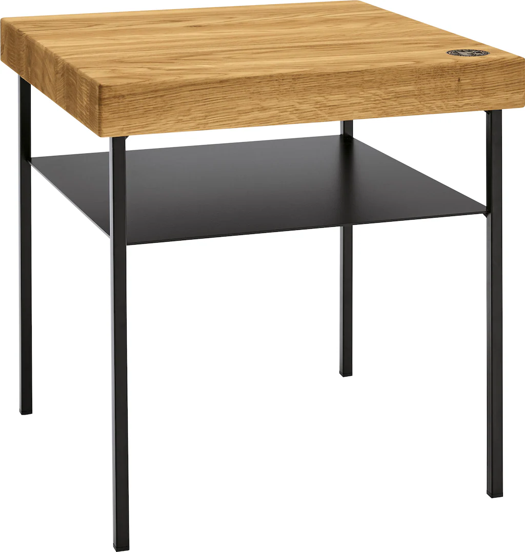 Birkenstock Nachttisch "Iona", mit Massivholz-Tischplatte & Metall-Ablage günstig online kaufen