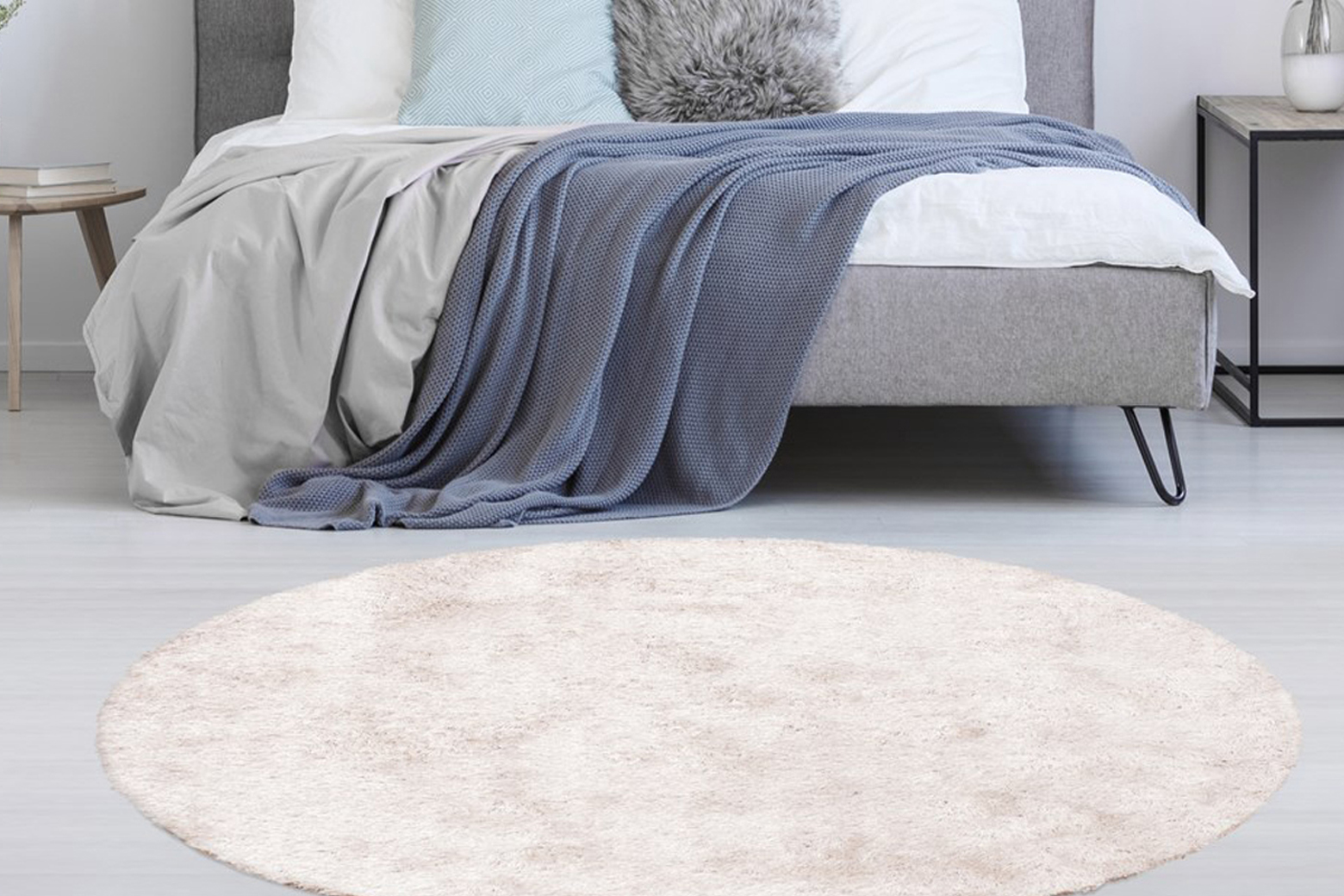 Kayoom Hochflor-Teppich »Diamond 700«, rund, 45 mm Höhe, weiche Microfaser, günstig online kaufen
