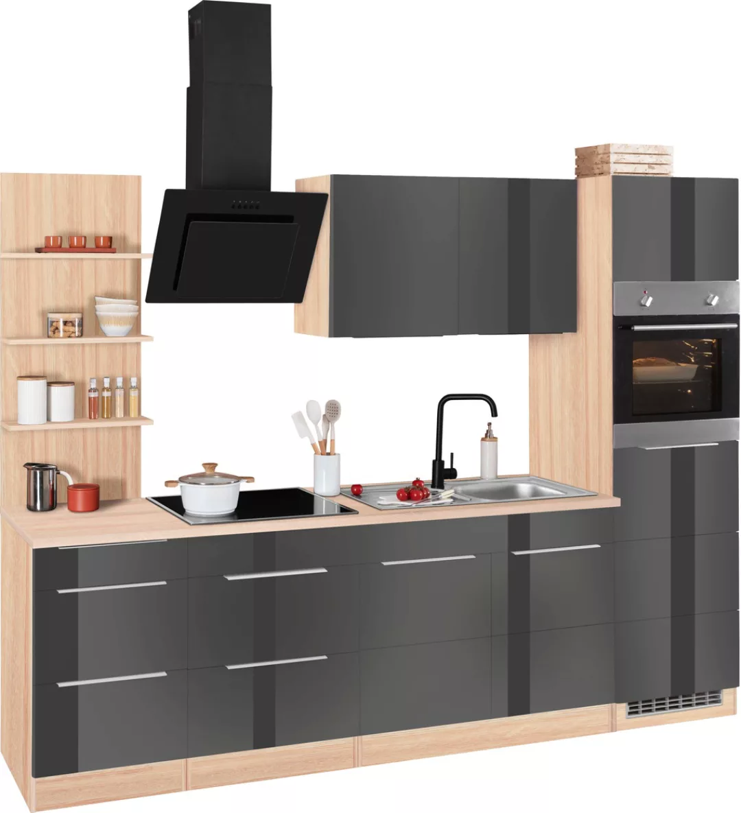 KOCHSTATION Küchenzeile »KS-Brindisi Breite 270 cm«, wahlweise mit E-Geräte günstig online kaufen