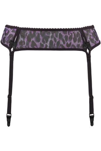 Peekaboo Hosenträger |  Black Purple Leopard günstig online kaufen