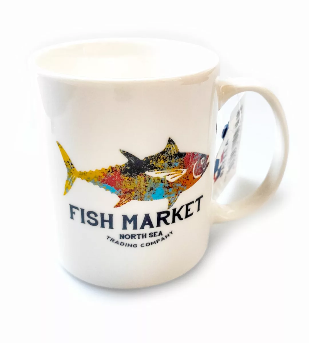 Tasse mit buntem Thunfisch - Anglertasse günstig online kaufen