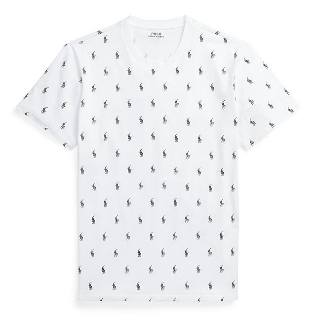 Polo Ralph Lauren T-Shirt Herren T-Shirt CREW-SLEEP TO, Allover-Logo-Print günstig online kaufen