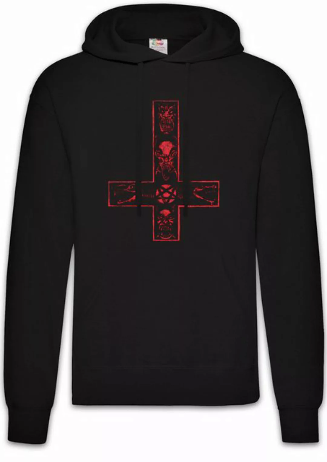 Urban Backwoods Hoodie Satanic Cross Herren Hoodie Aleister Pentagram Relig günstig online kaufen