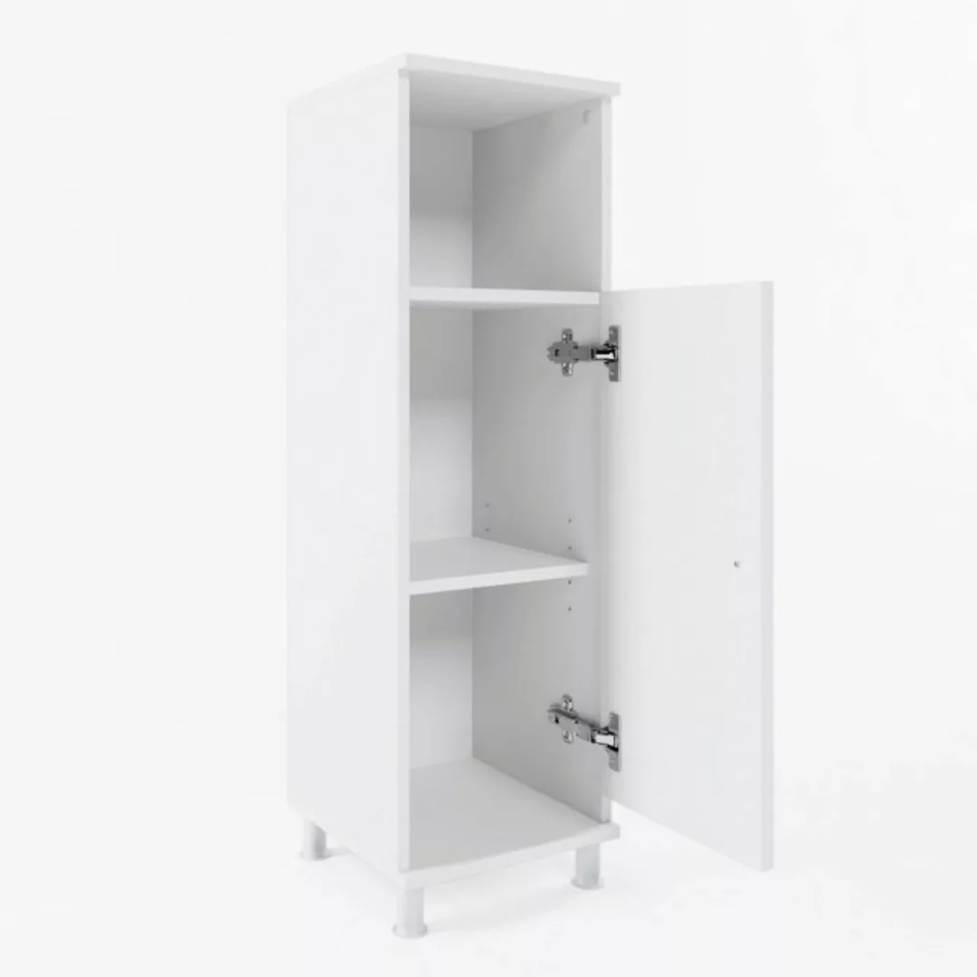 Vicco Midischrank Fynn, Weiß, 30 x 95 cm verstellbar günstig online kaufen