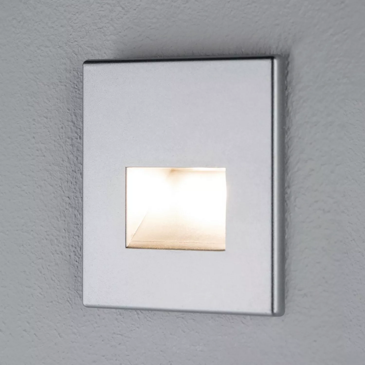 Wandeinbauleuchte LED Edge 1,1W Chrom matt inkl. Leuchtmittel 50lm günstig online kaufen