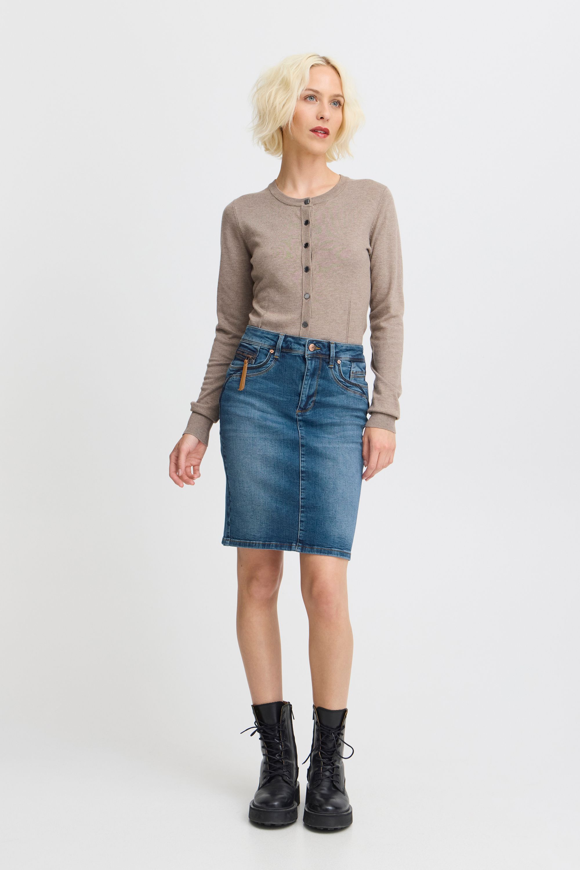 Pulz Jeans Jeansrock "Jeansrock PZKAROLINA HW Skirt" günstig online kaufen