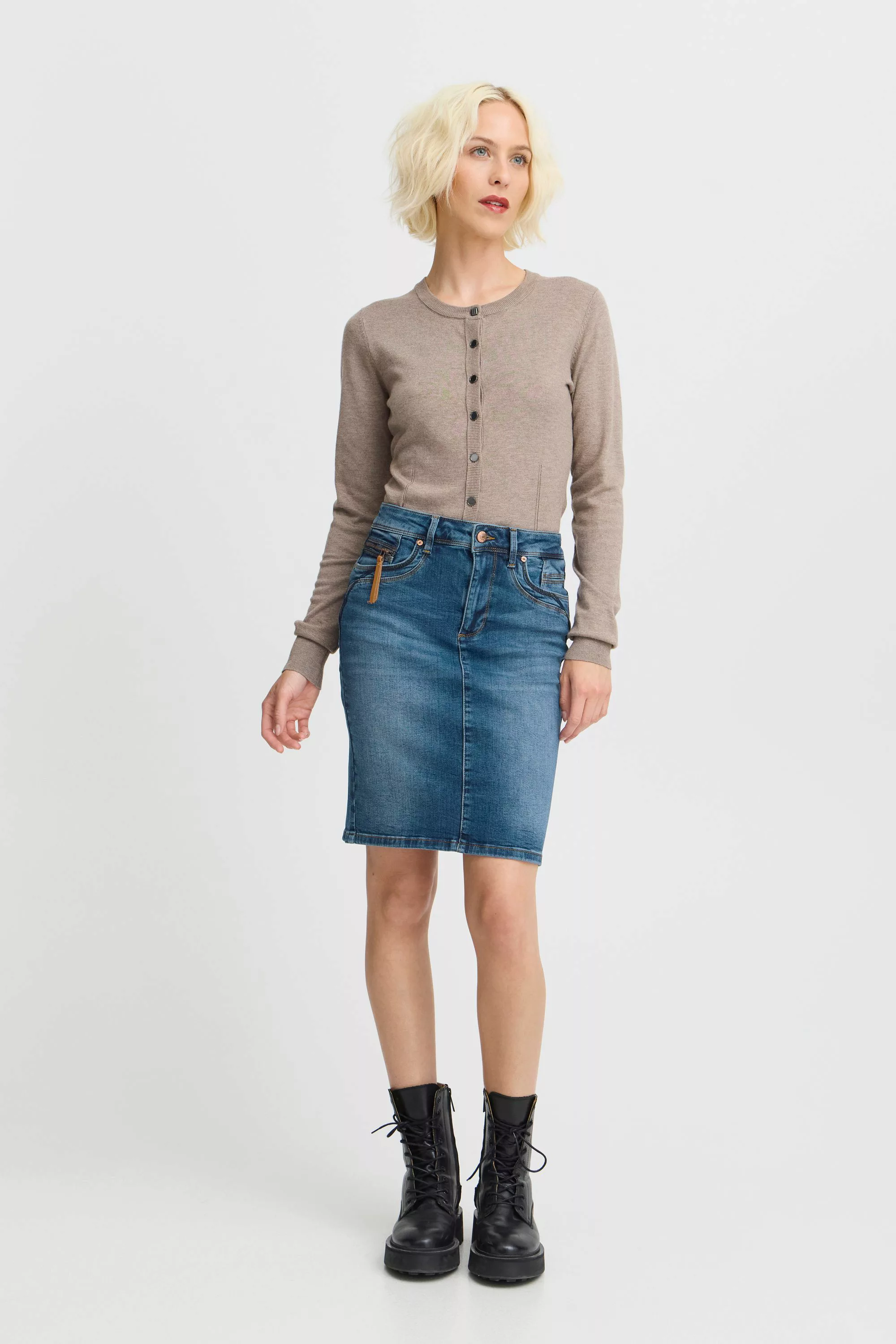 Pulz Jeans Jeansrock "Jeansrock PZKAROLINA HW Skirt" günstig online kaufen