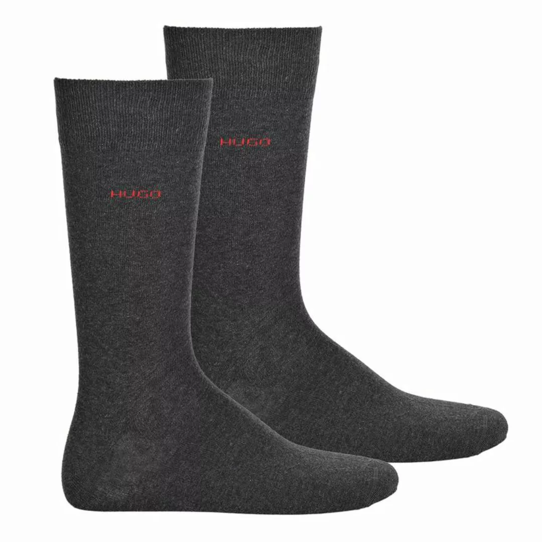 Hugo Uni Socken 2 Paare EU 35-38 Charcoal günstig online kaufen