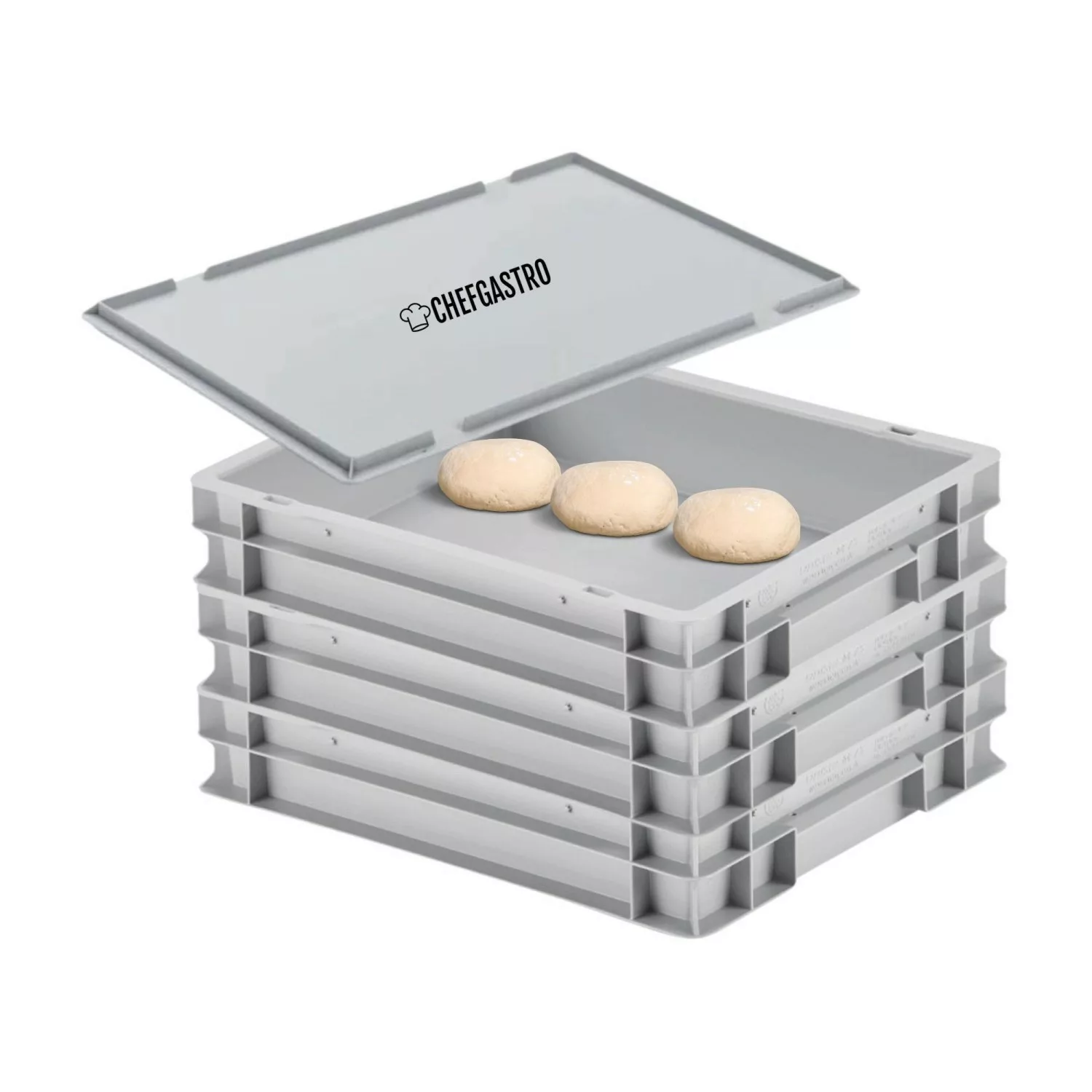 PROREGAL CHEFGASTRO SuperSparSet 3x Pizzaballenbox mit 1 x Deckel HxBxT 85 günstig online kaufen