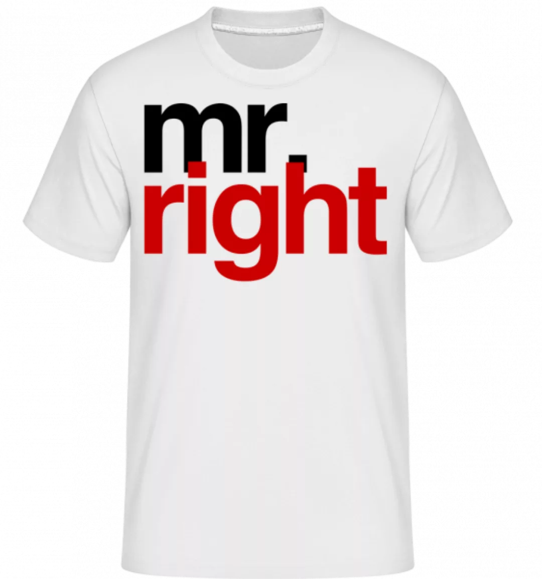 Mr. Right Logo · Shirtinator Männer T-Shirt günstig online kaufen