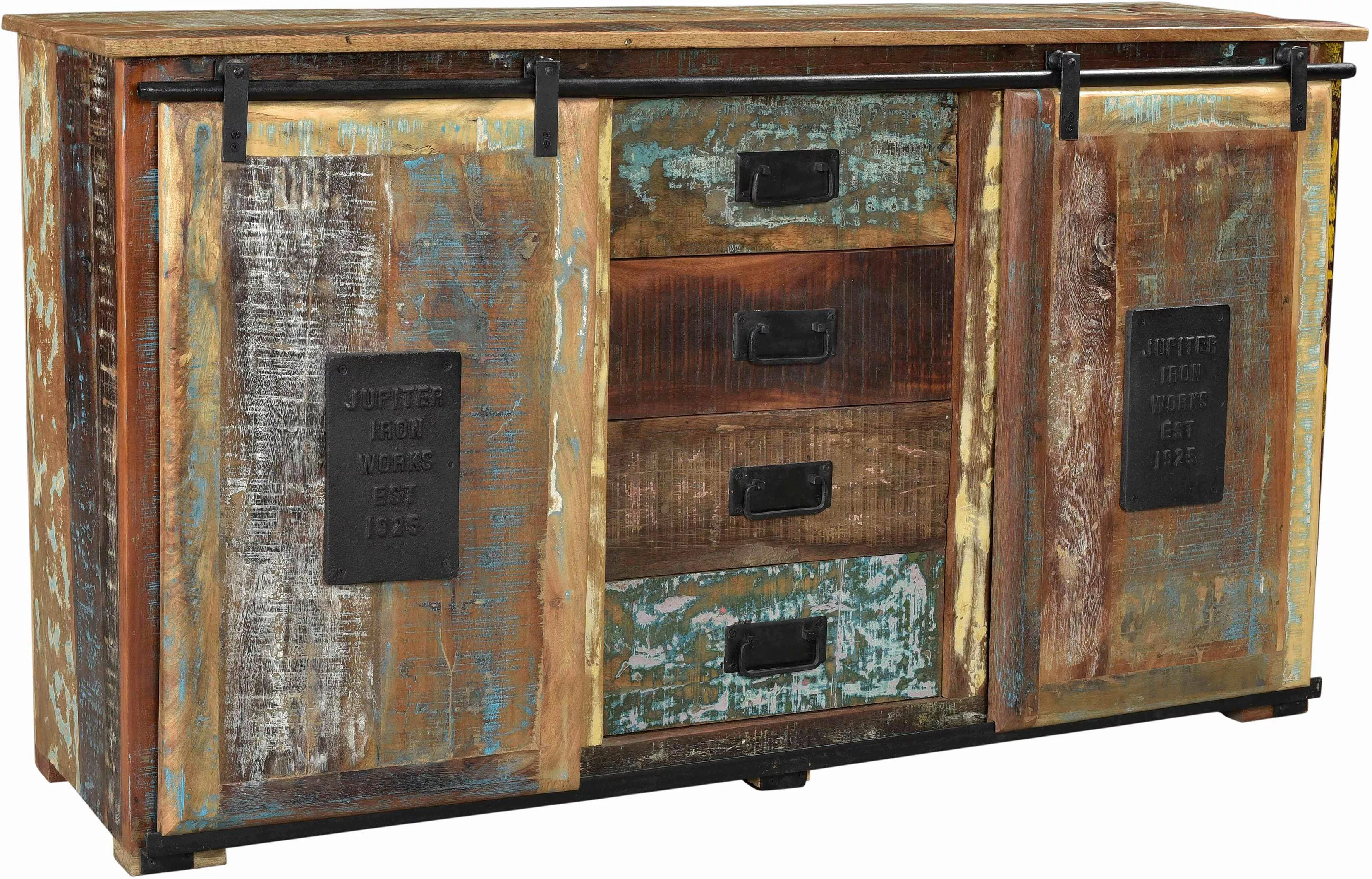 SIT Sideboard "Jupiter", aus recyceltem Altholz, Shabby Chic, Vintage günstig online kaufen