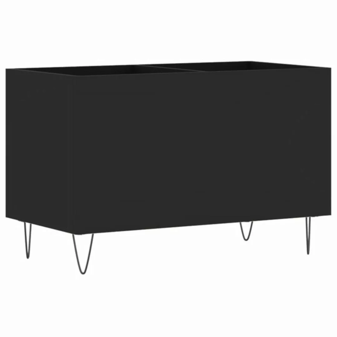 vidaXL Beistellschrank Plattenschrank Schwarz 74,5x38x48 cm Holzwerkstoff günstig online kaufen