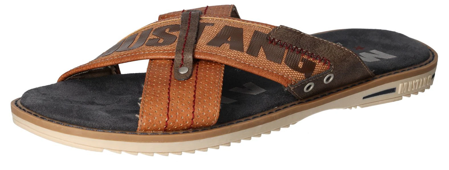 Mustang Shoes Pantolette, Sommerschuh, Schlappen, Poolslides, mit auffällig günstig online kaufen