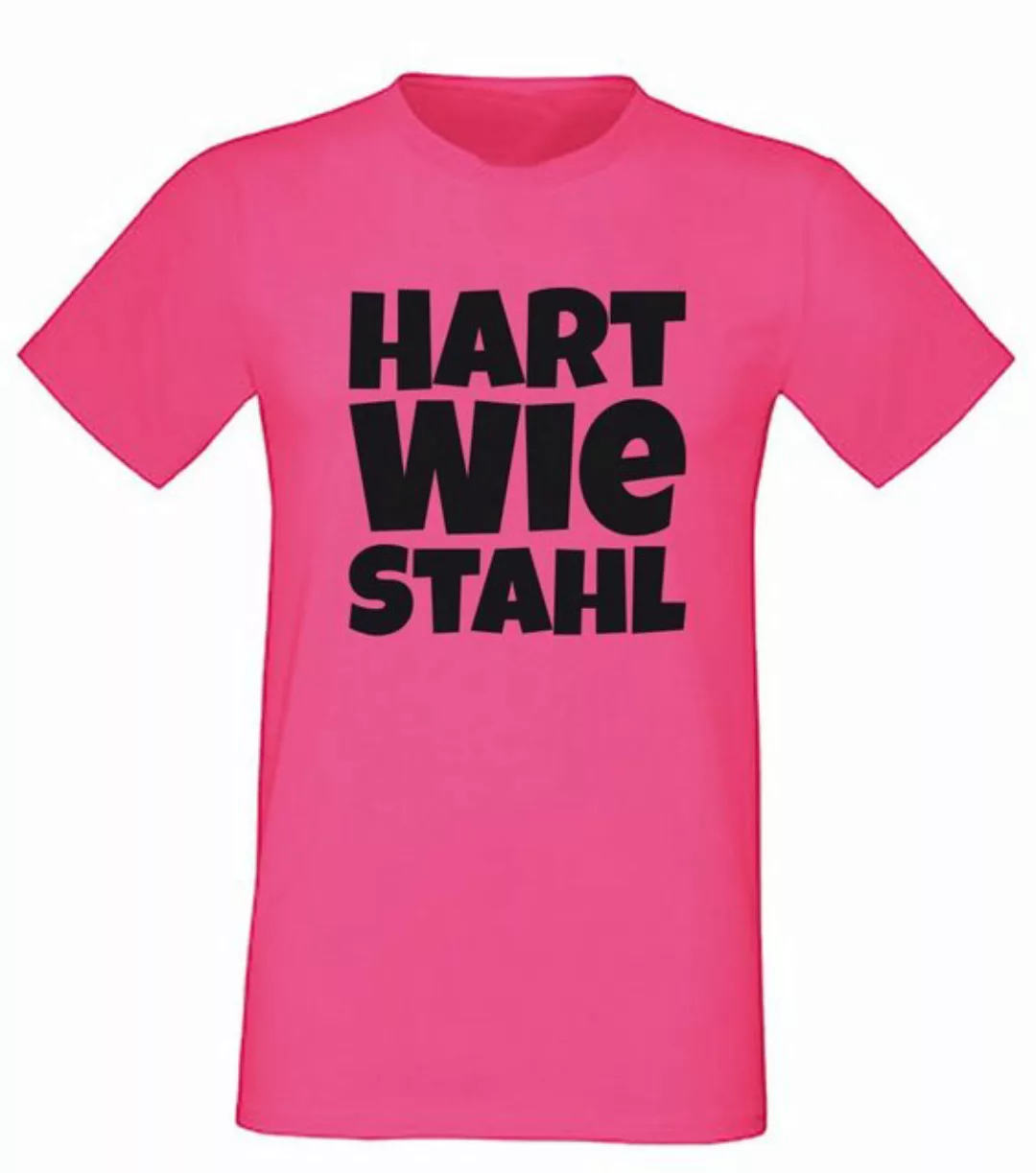 G-graphics T-Shirt Hart wie Stahl Herren T-Shirt, Pink-Black-Men-Edition, m günstig online kaufen
