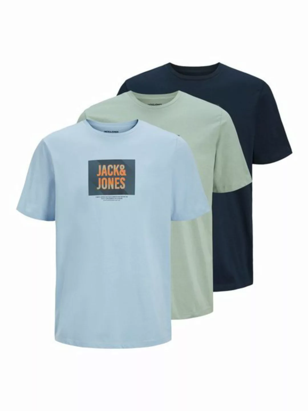 Jack & Jones Rundhalsshirt JJHUDSON TEE SS CREW NECK 3PK MP (Packung, 3-tlg günstig online kaufen