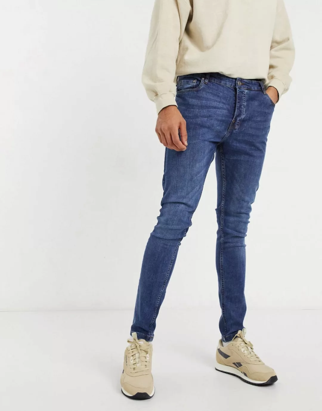 Brave Soul – Ultimate – Enge Jeans in Dunkelblau günstig online kaufen
