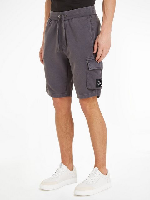 Calvin Klein Jeans Sweatshorts WASHED BADGE SHORTS mit Logostickerei günstig online kaufen