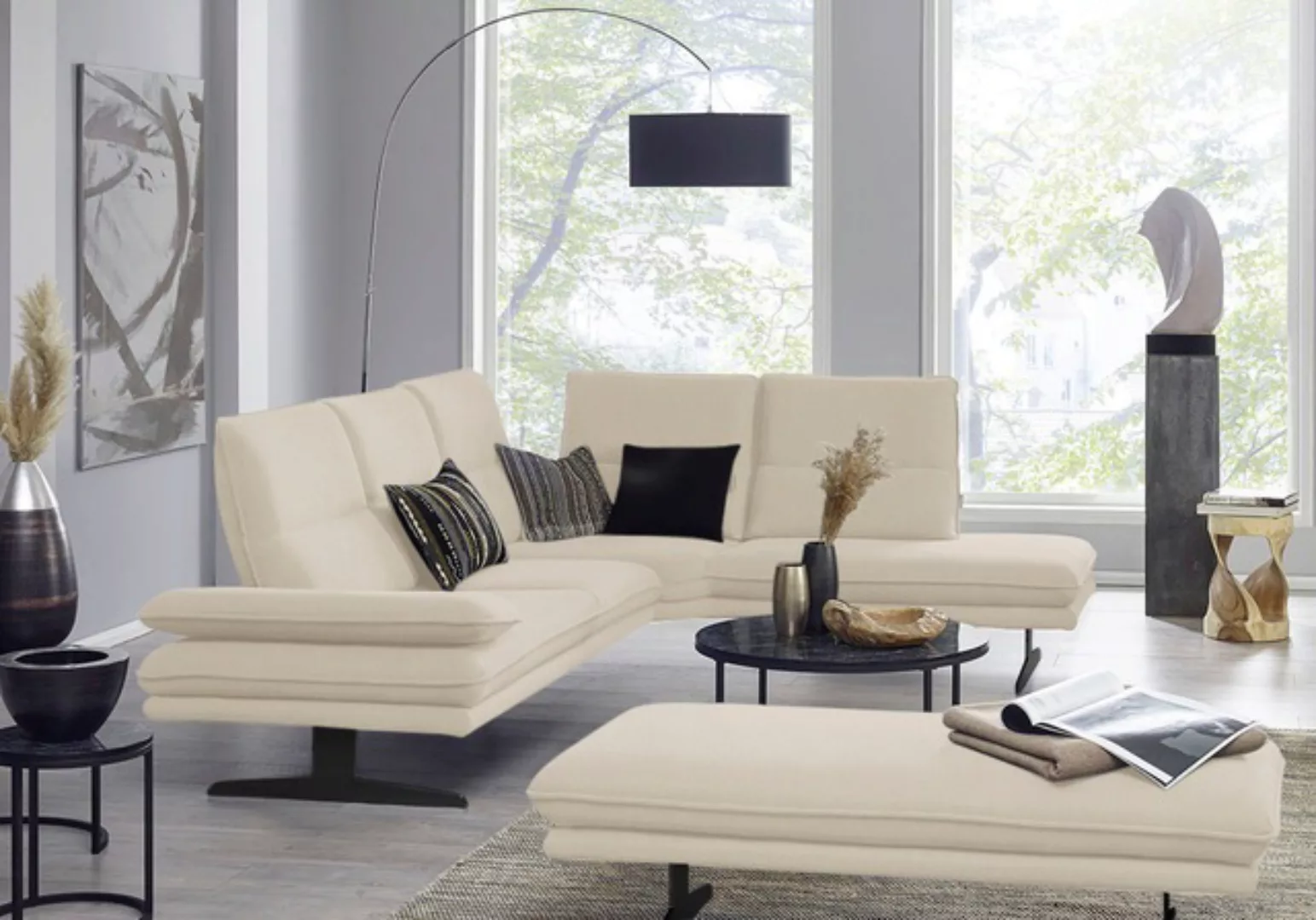 W.SCHILLIG Ecksofa "broadway, Designsofa, toller Sitzkomfort, zeitlos, eleg günstig online kaufen