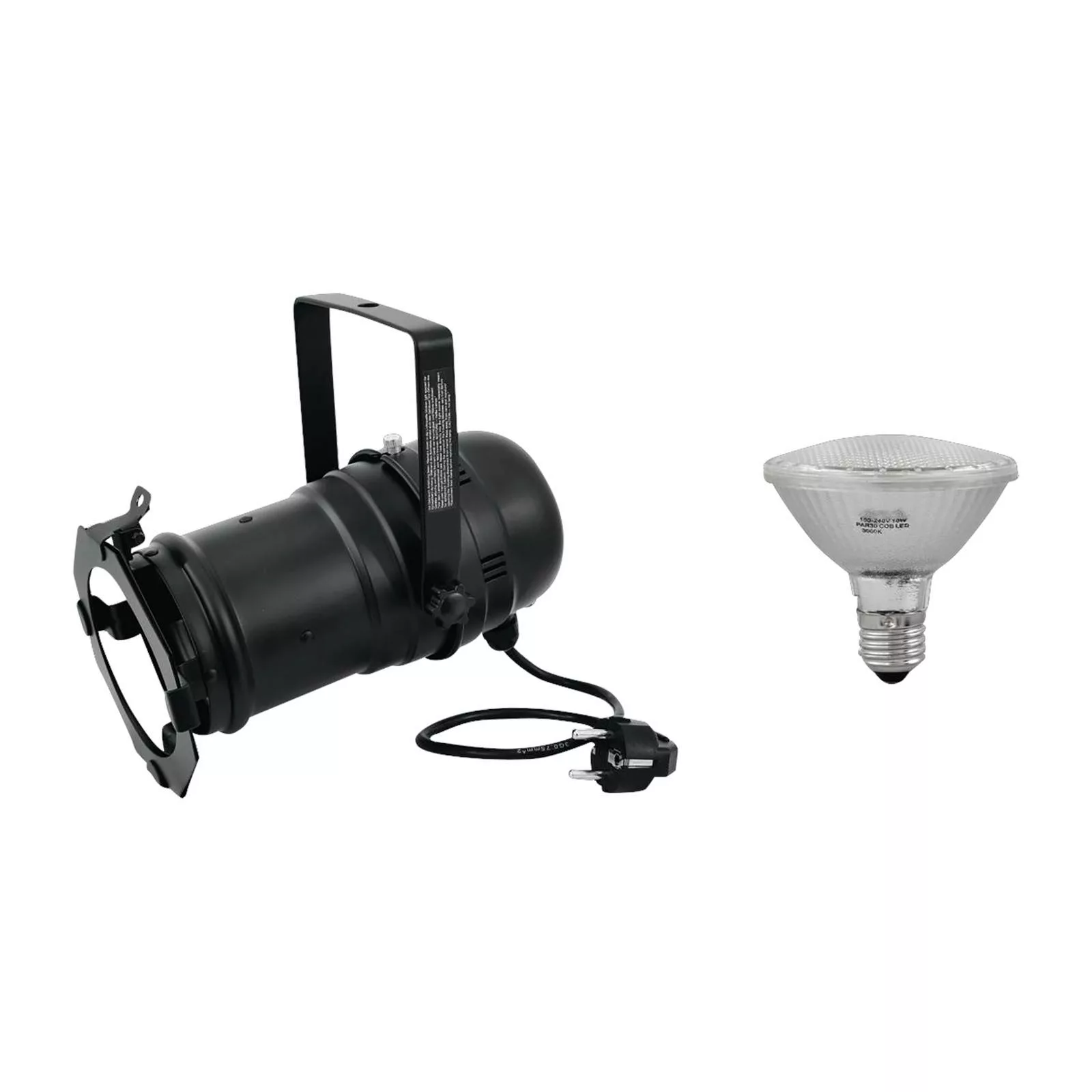 EUROLITE Set PAR-30 Spot LED-Strahler schwarz günstig online kaufen