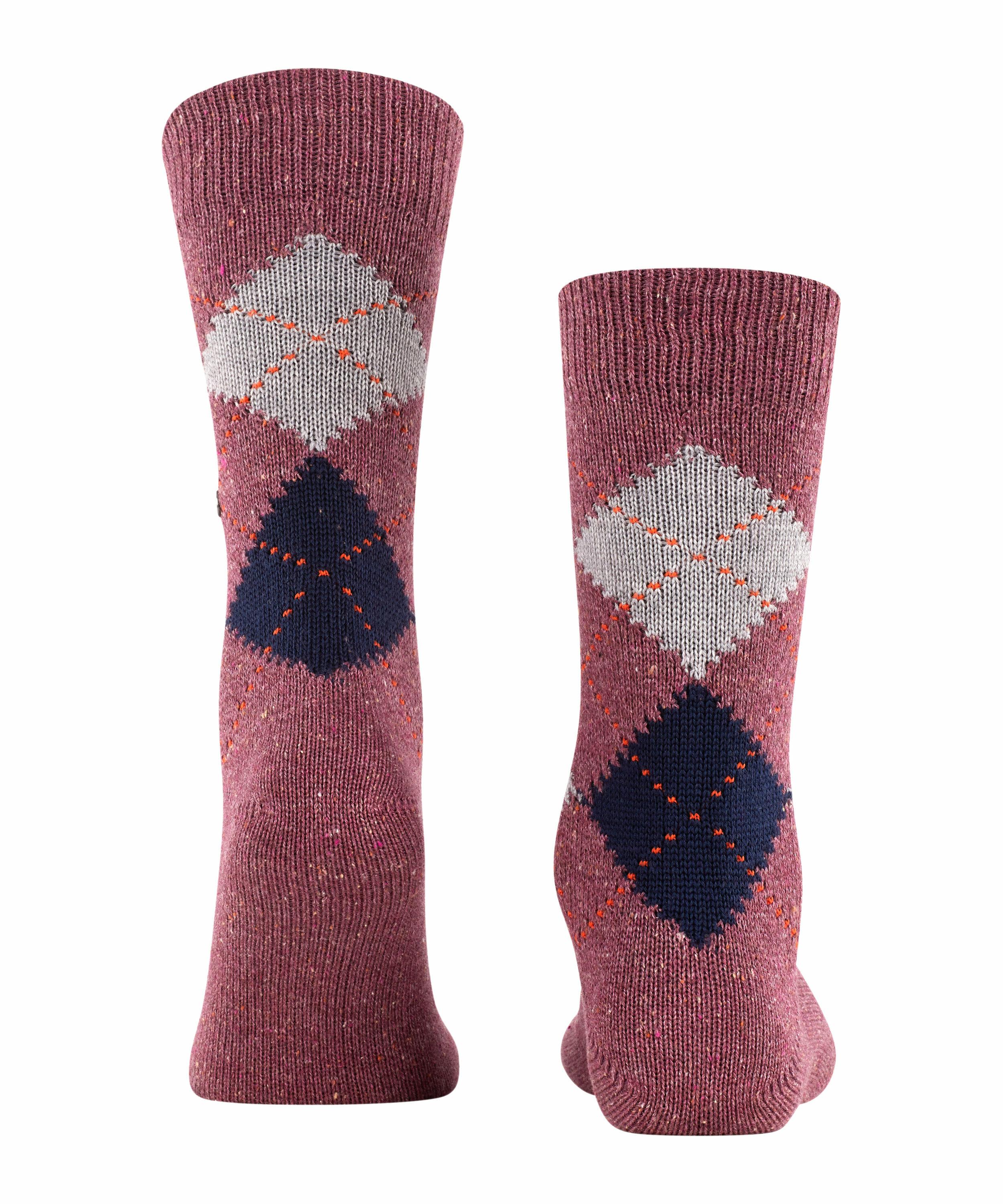 Burlington Raw Argyle Herren Socken, 40-46, Rot, Baumwolle, 21924-818602 günstig online kaufen
