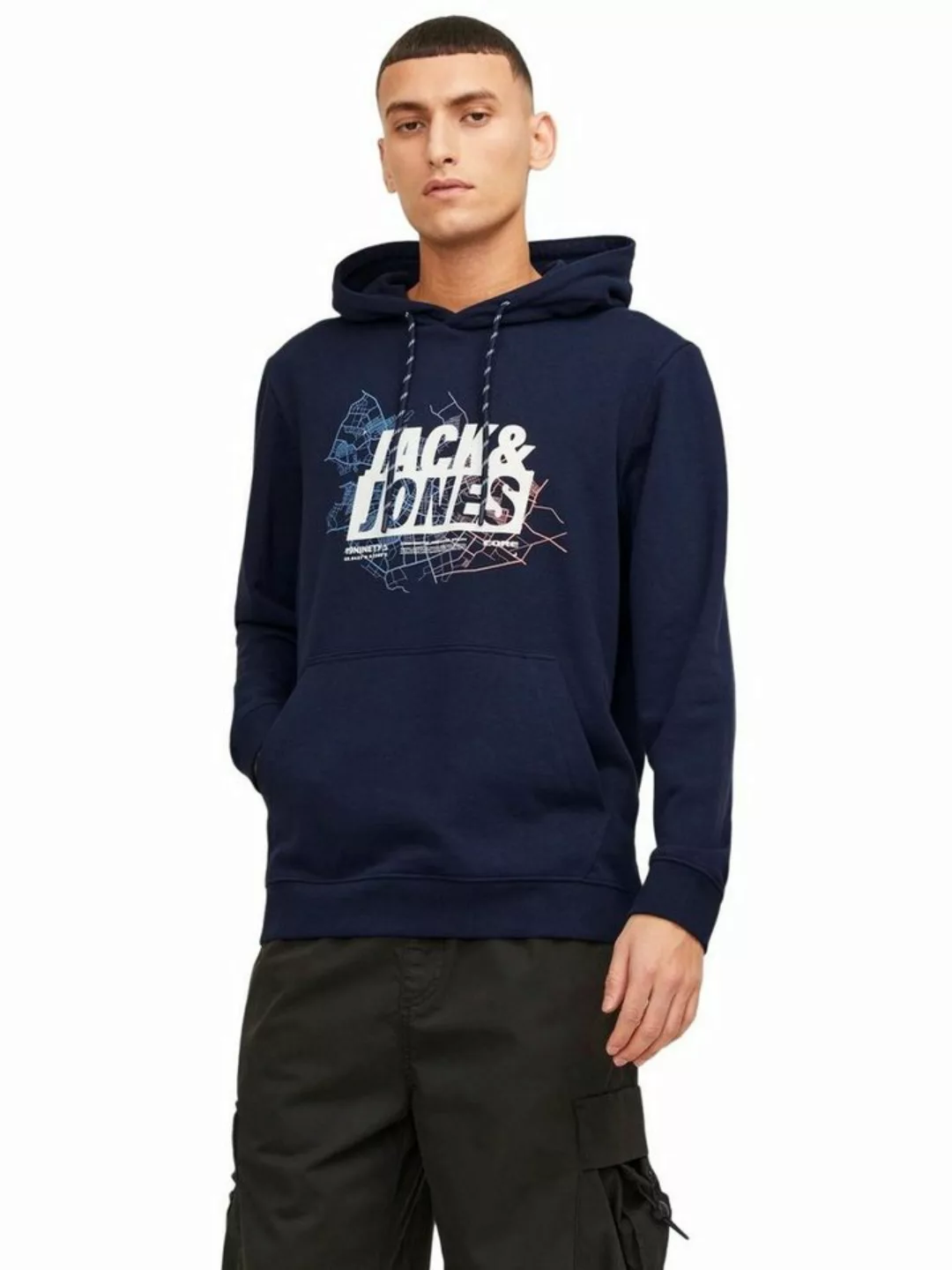 Jack & Jones Kapuzensweatshirt JCOMAP LOGO SWEAT HOOD SN günstig online kaufen