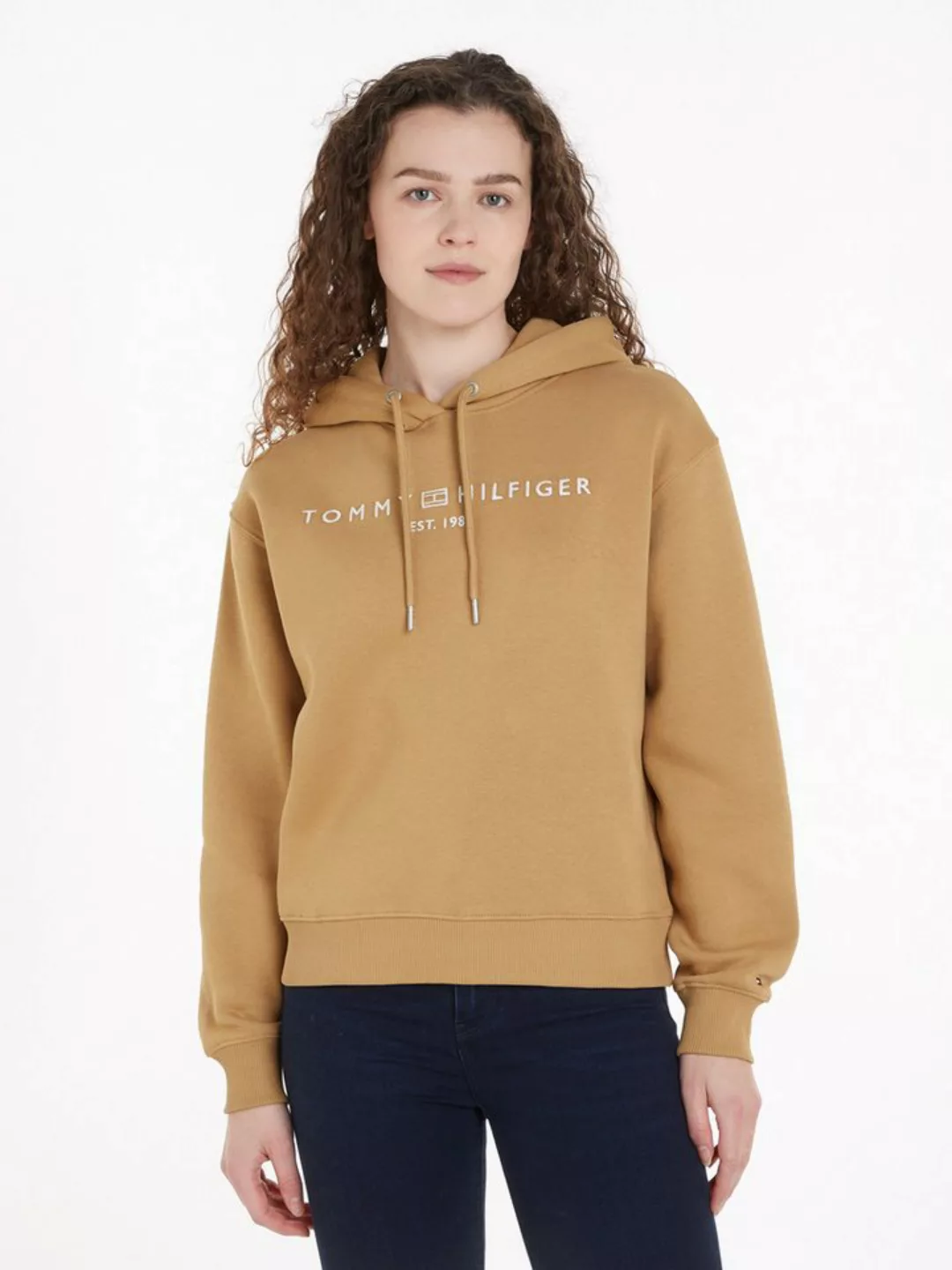 Tommy Hilfiger Kapuzensweatshirt MDRN REG CORP LOGO HOODIE mit gesticktem L günstig online kaufen