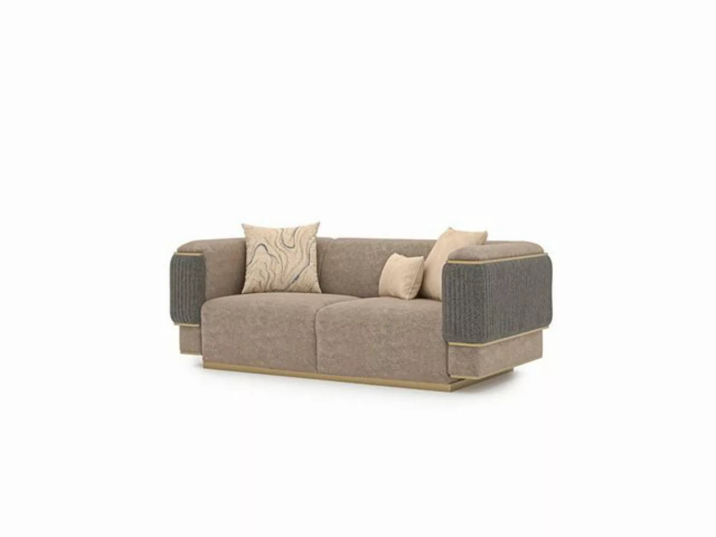 Xlmoebel Sofa Neues Zweisitzer-Sofa in modernem grauem Design für das Wohnz günstig online kaufen