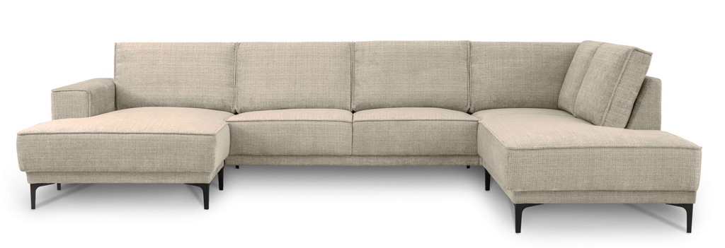 Places of Style Wohnlandschaft "XXL Sofa Oland, Struktur, Flachgewebe, Luxu günstig online kaufen