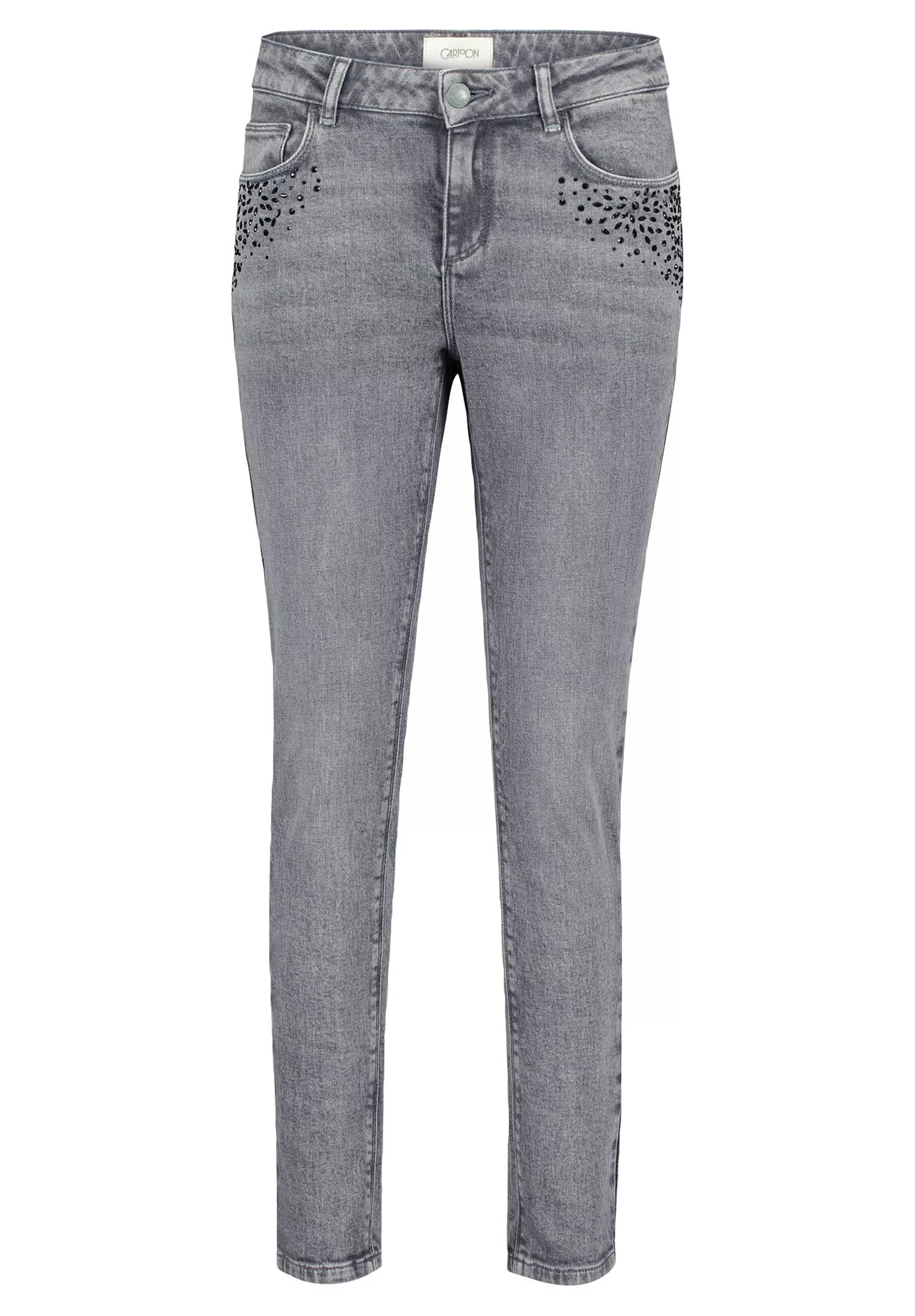 Cartoon Slim-fit-Jeans "Cartoon Modern fit jeans mit Strass" günstig online kaufen