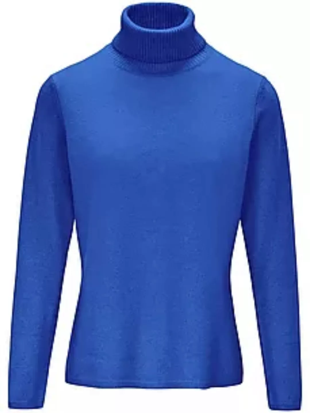 Rollkragen-Pullover aus Schurwolle und Kaschmir include blau günstig online kaufen