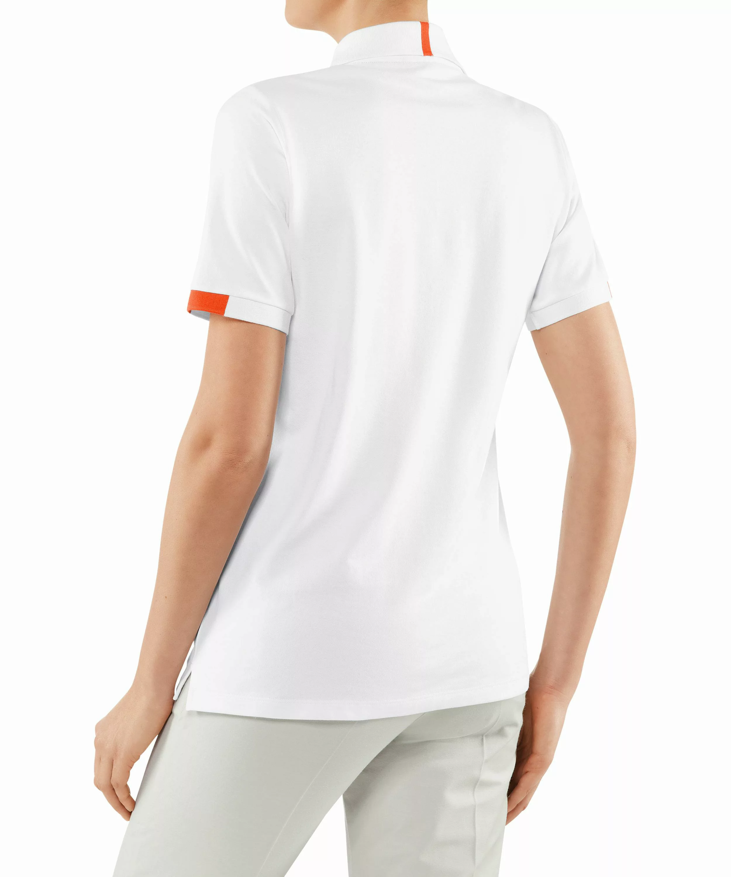 FALKE Damen Polo Shirt Polo, XS, Weiß, Baumwolle, 37487-200001 günstig online kaufen