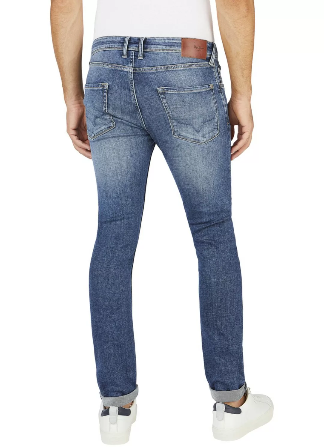 Pepe Jeans Herren Jeans STANLEY - Tapered Fit - Blau - Blue Denim günstig online kaufen