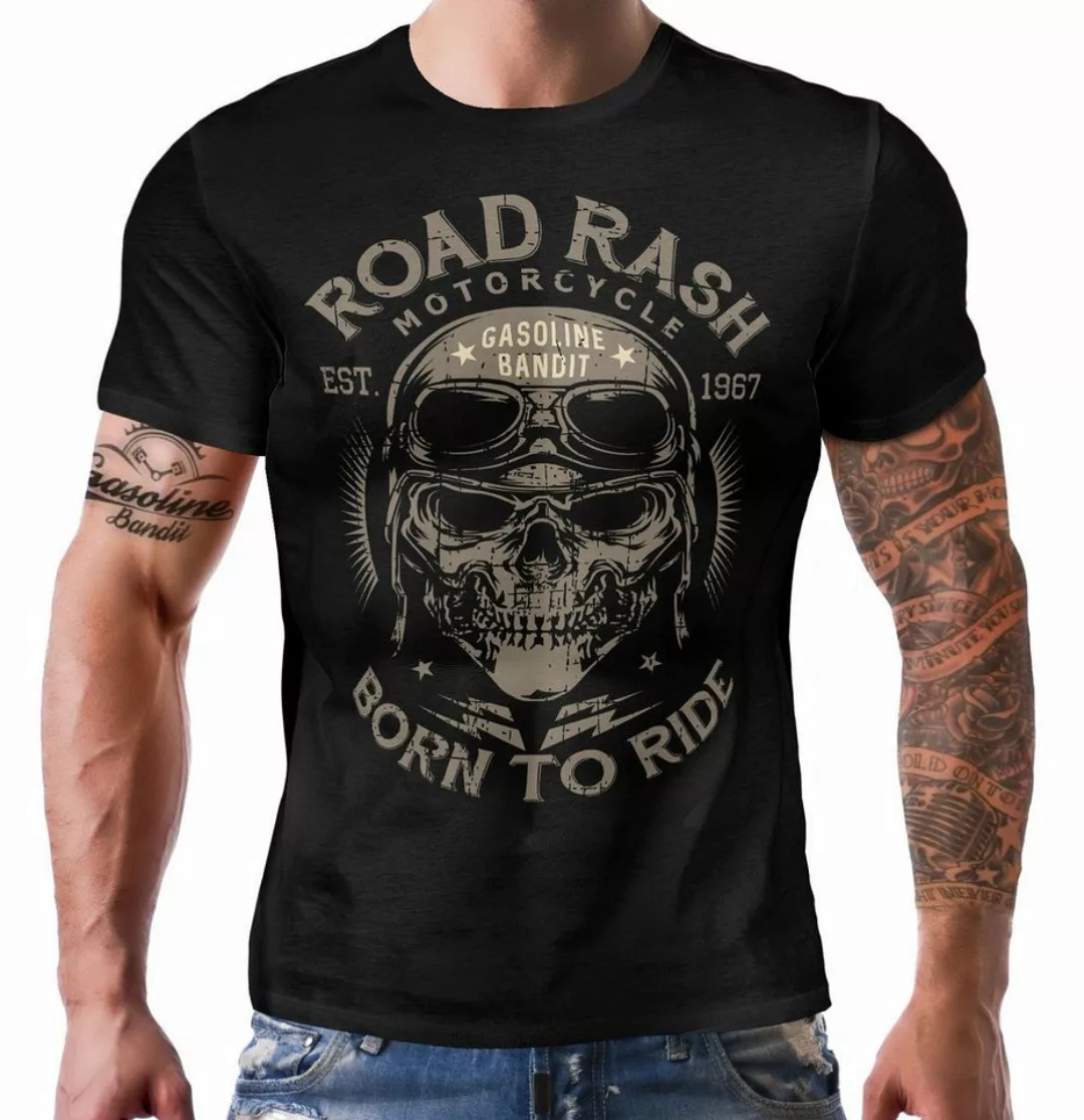 GASOLINE BANDIT® T-Shirt für Biker, Racer und Motorradfahrer: Road Rash - B günstig online kaufen