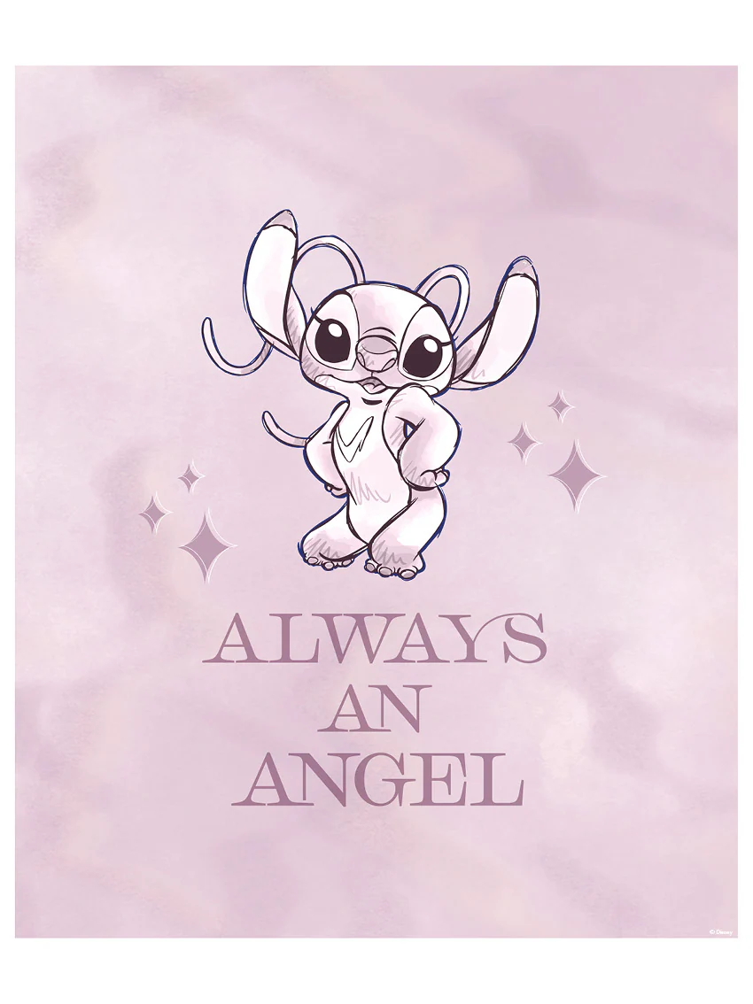 Komar Bild "Komar Wandbild- Stitch Always an Angel - Größe 30 x 40 cm", Dis günstig online kaufen