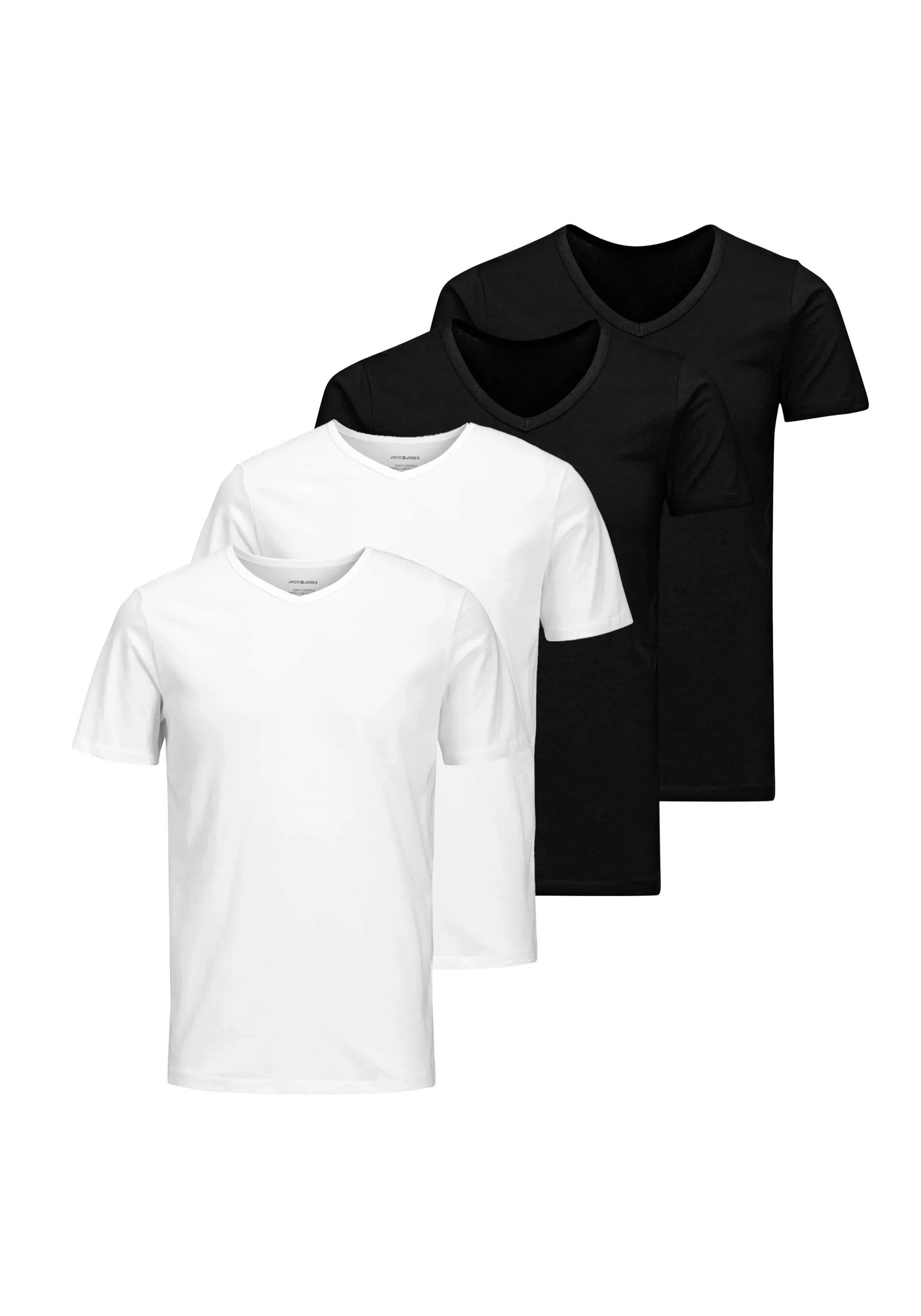 Jack & Jones Herren V-Neck T-Shirt JACBASIC 2er PACK - Regular Fit günstig online kaufen