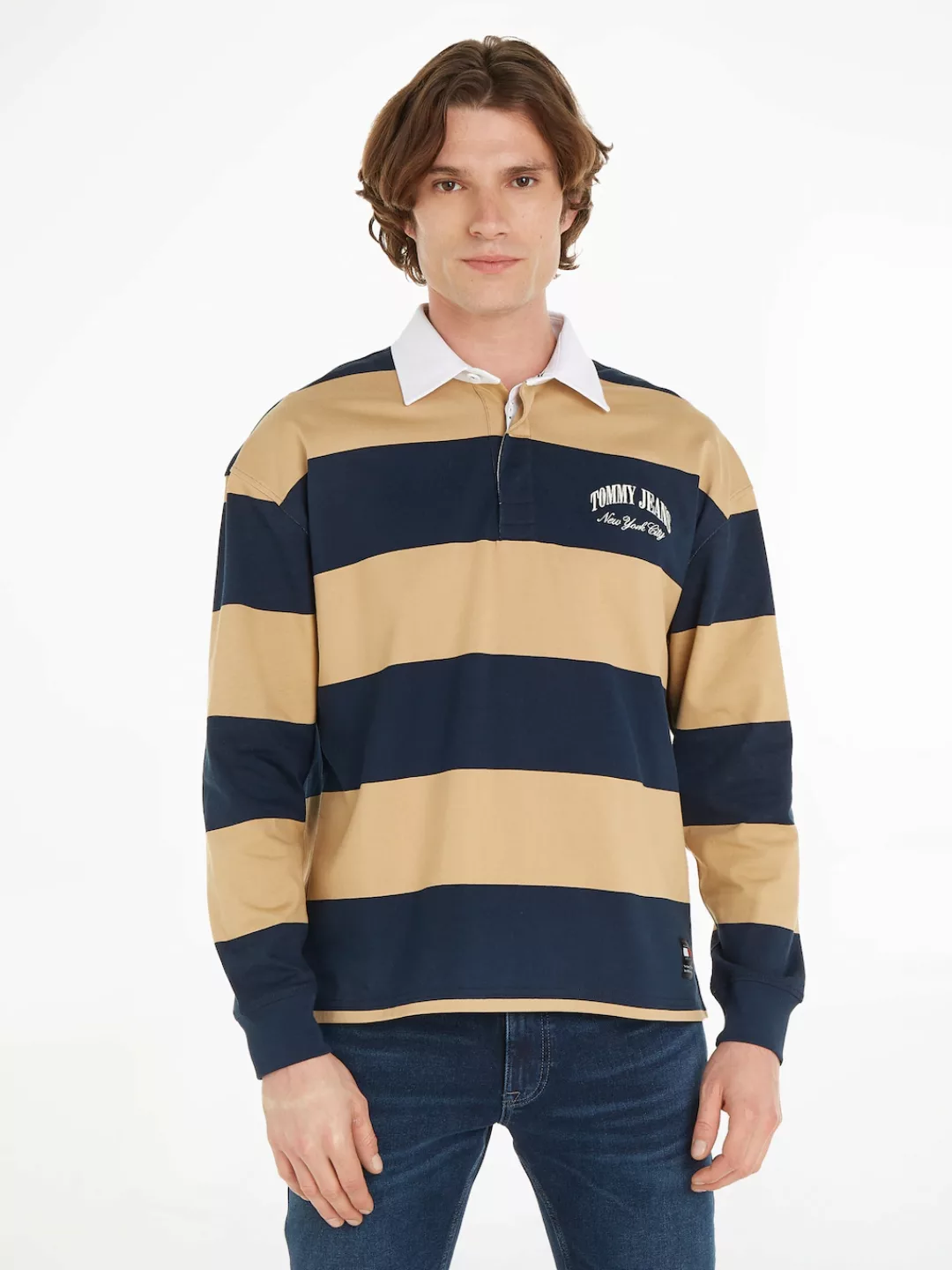 Tommy Jeans Rugbyshirt "TJM RLX VARSITY CB RUGBY EXT" günstig online kaufen