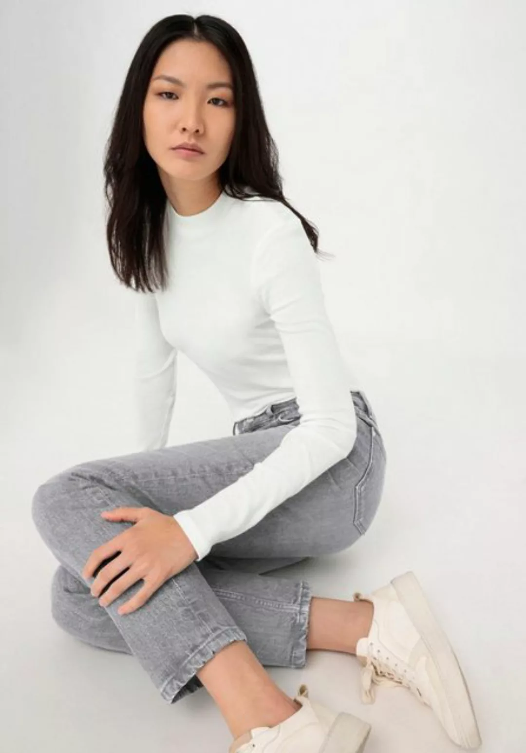 Hessnatur 5-Pocket-Jeans BEA High Rise Straight aus Bio-Denim (1-tlg) günstig online kaufen