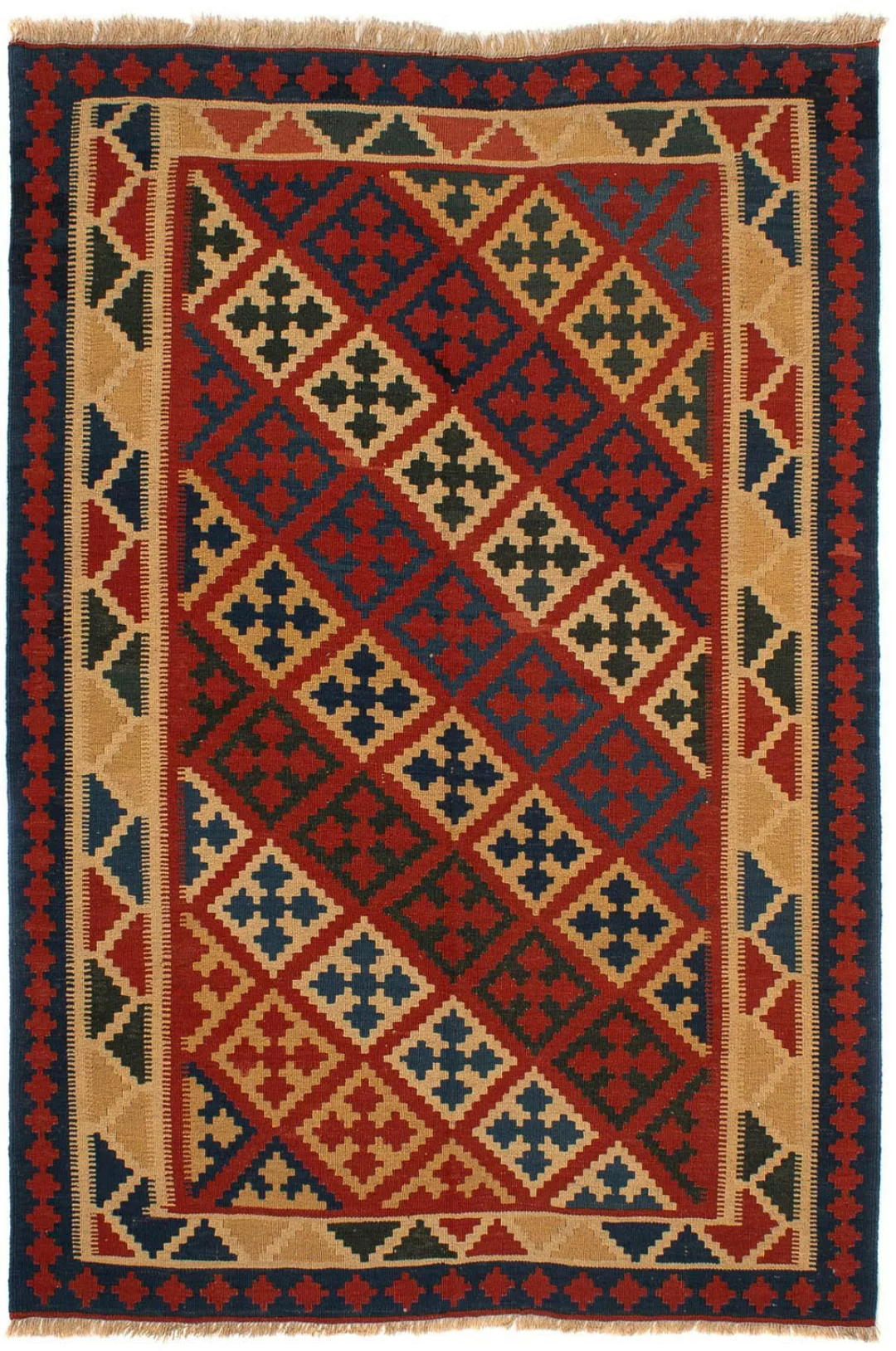 morgenland Wollteppich »Kelim - Oriental - 220 x 151 cm - dunkelrot«, recht günstig online kaufen