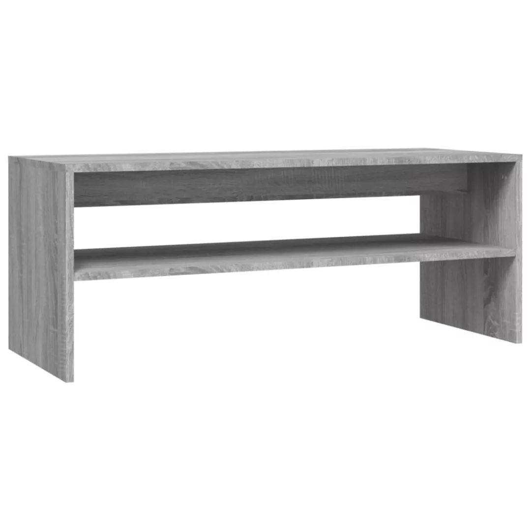 Vidaxl Couchtisch Grau Sonoma 100x40x40 Cm Holzwerkstoff günstig online kaufen