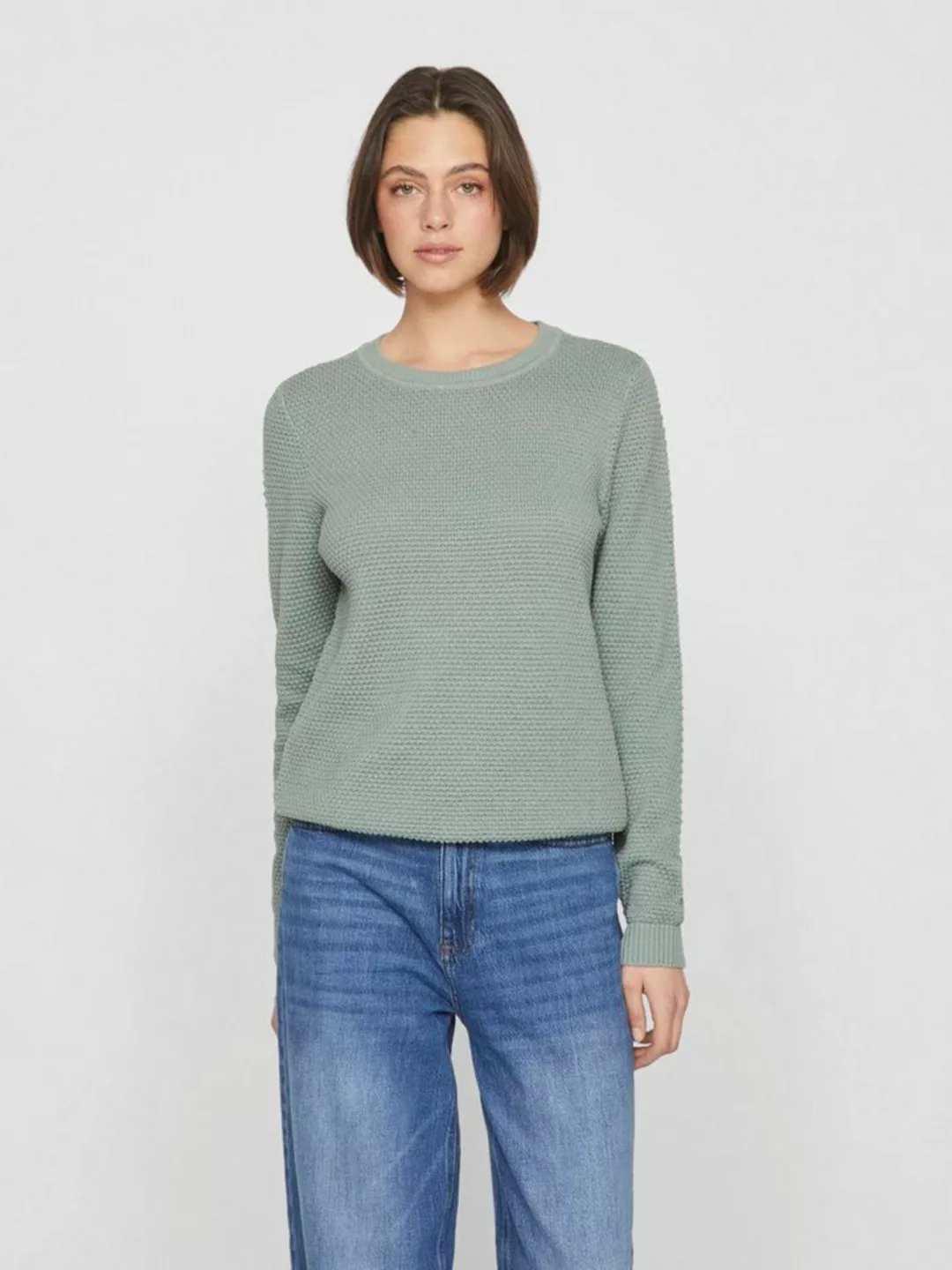 Vila Rundhalspullover "VIDALO O-NECK L/S KNIT TOP- NOOS" günstig online kaufen