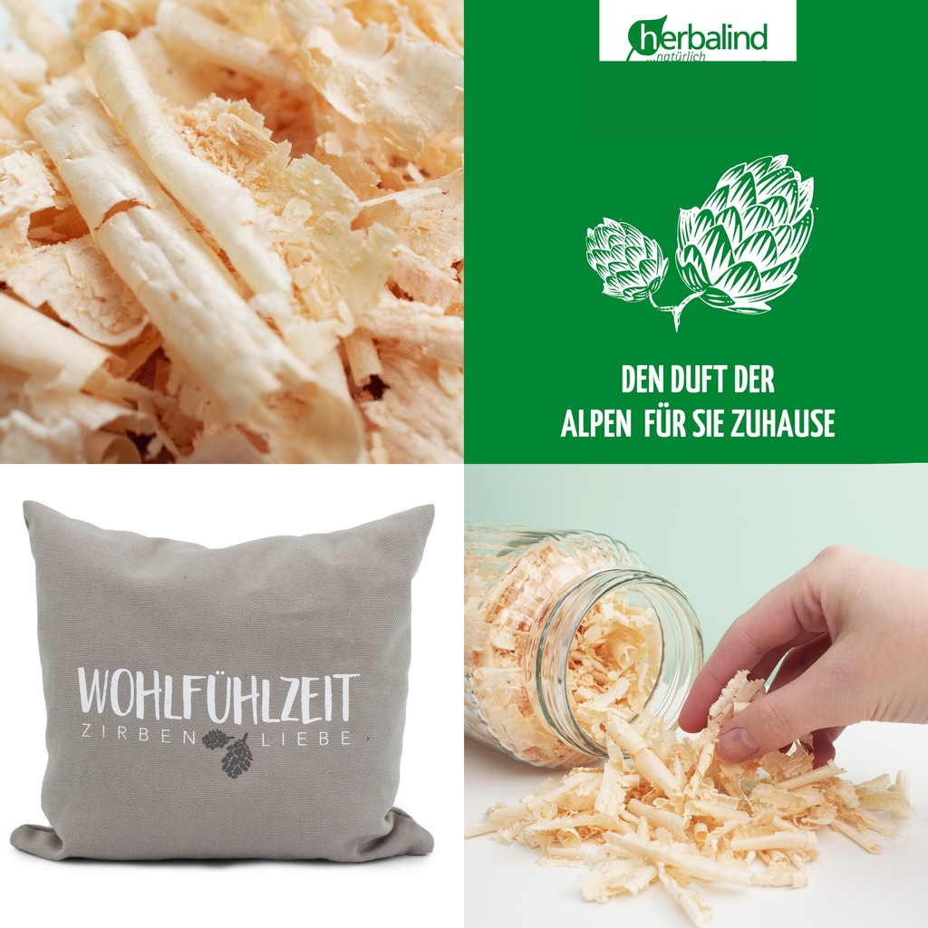 herbalind Zirbenkissen »Zirbenkissen, Kissen in 25x25cm und 40x40cm«, (1 tl günstig online kaufen