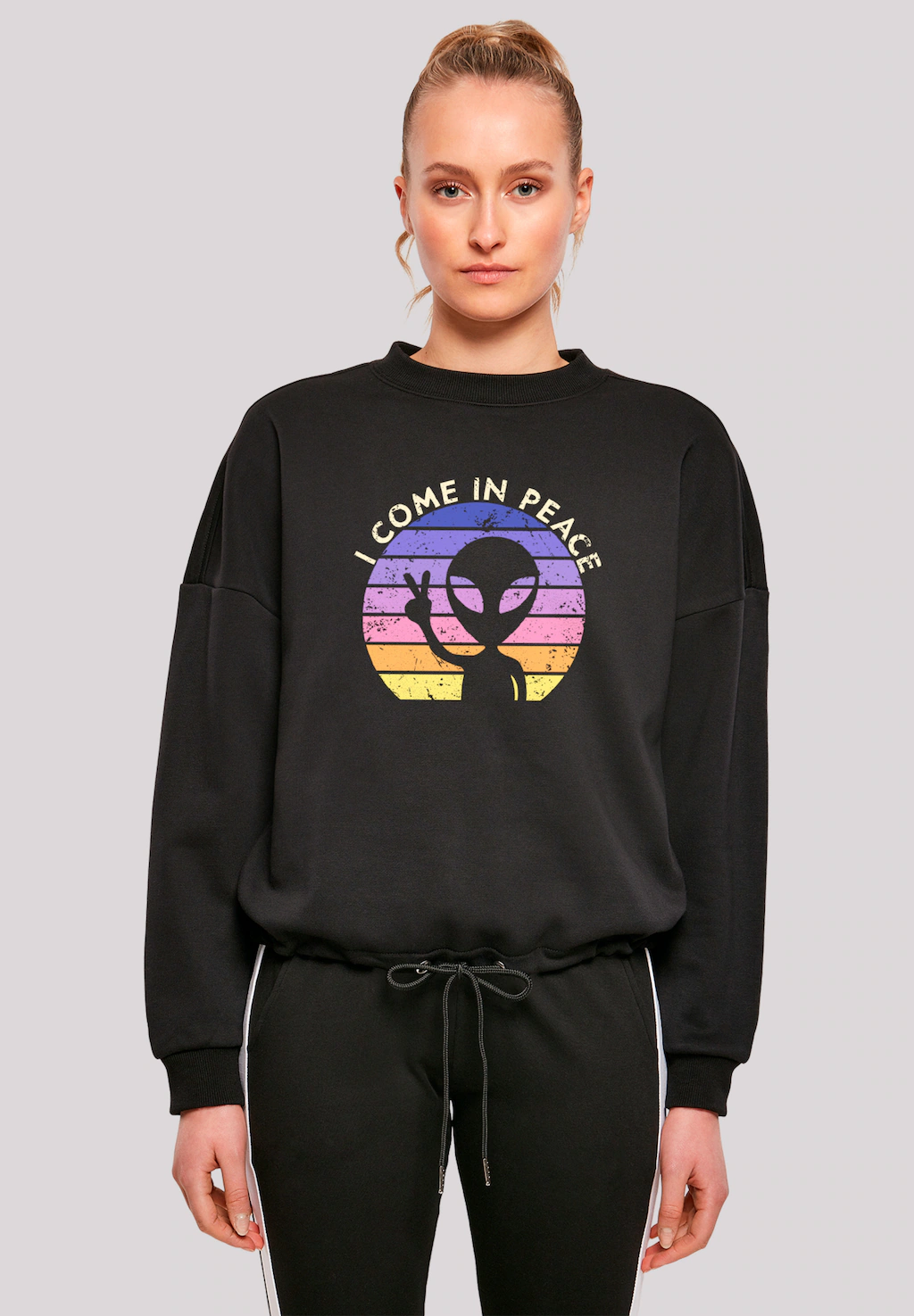 F4NT4STIC Sweatshirt "Alien Peace Sunset", Premium Qualität günstig online kaufen