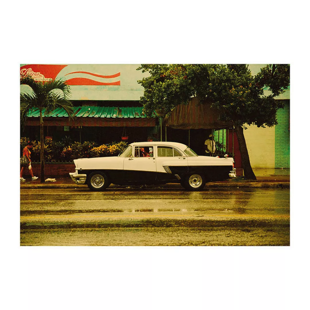 KOMAR Wandbild - Cuba Car - Größe: 70 x 50 cm mehrfarbig Gr. one size günstig online kaufen