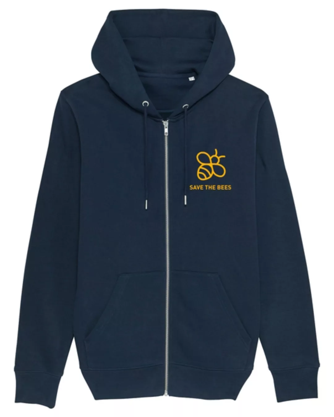 Herren Zip-hoodie Aus Bio-baumwolle "Save The Bees" günstig online kaufen