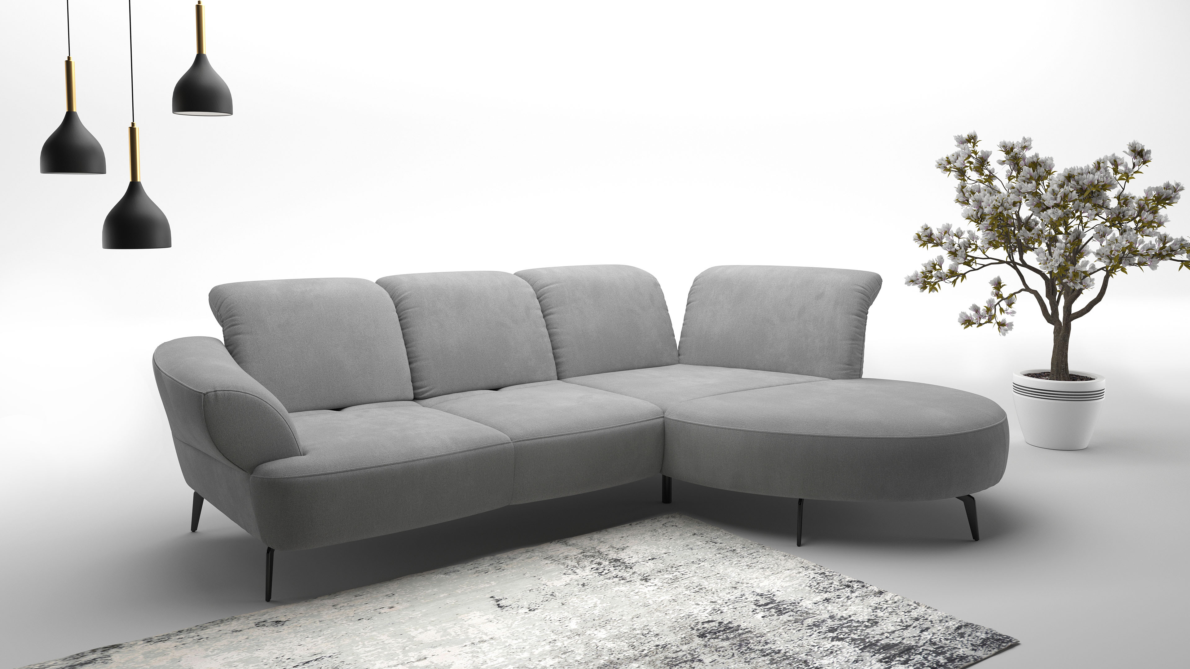 sit&more Ecksofa "Dance, L-Form, inkl. Sitztiefenverstellung", inkl. Click& günstig online kaufen