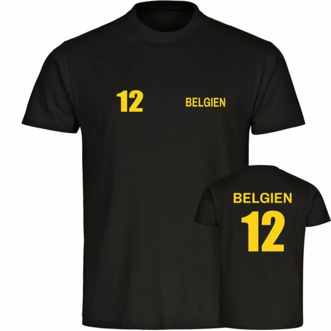 multifanshop T-Shirt Herren Belgien - Trikot 12 - Männer günstig online kaufen