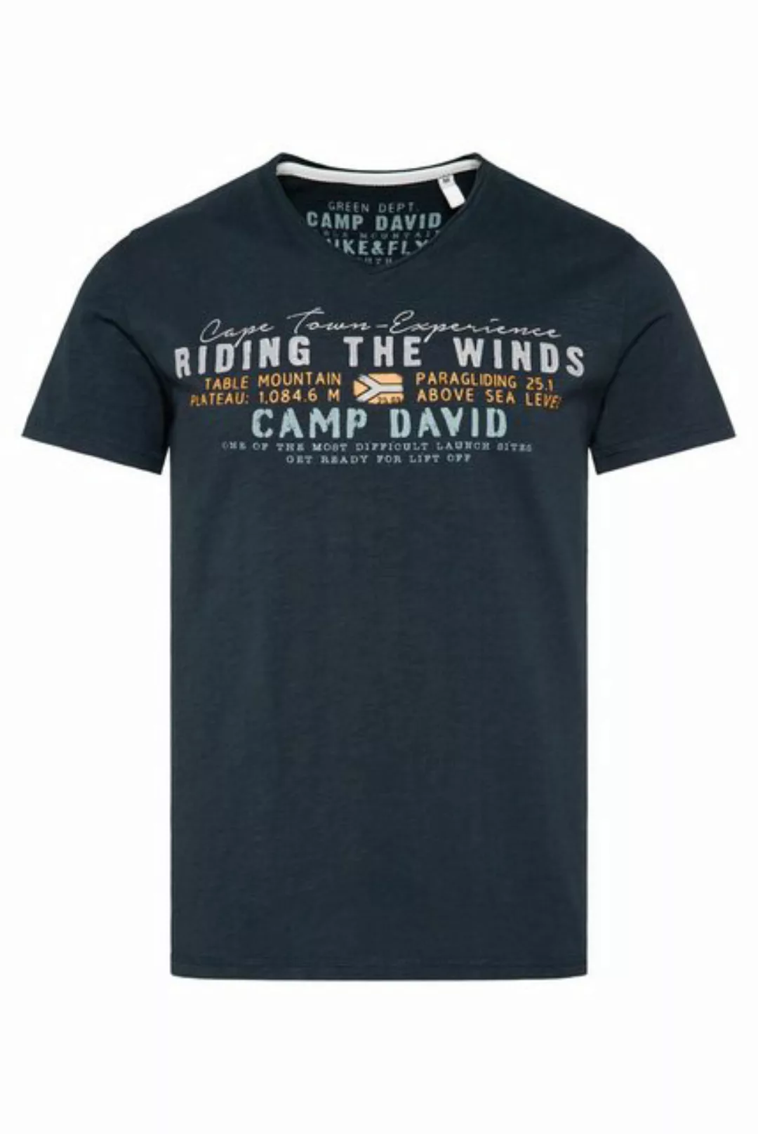 CAMP DAVID V-Shirt, aus Baumwolle günstig online kaufen