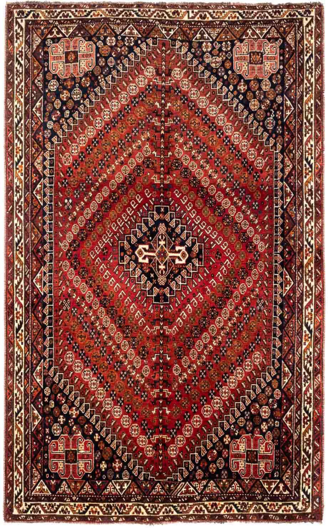 morgenland Wollteppich »Shiraz Medaillon 253 x 164 cm«, rechteckig, Unikat günstig online kaufen