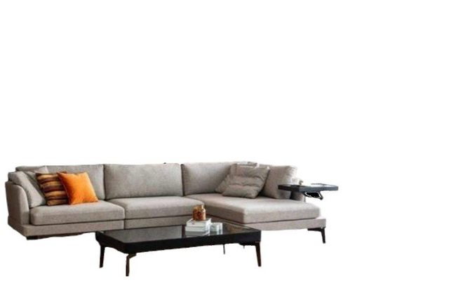 JVmoebel Ecksofa Sofagarnitur L-Form Couch Sessel Grau Sofa Modern Möbel Ec günstig online kaufen