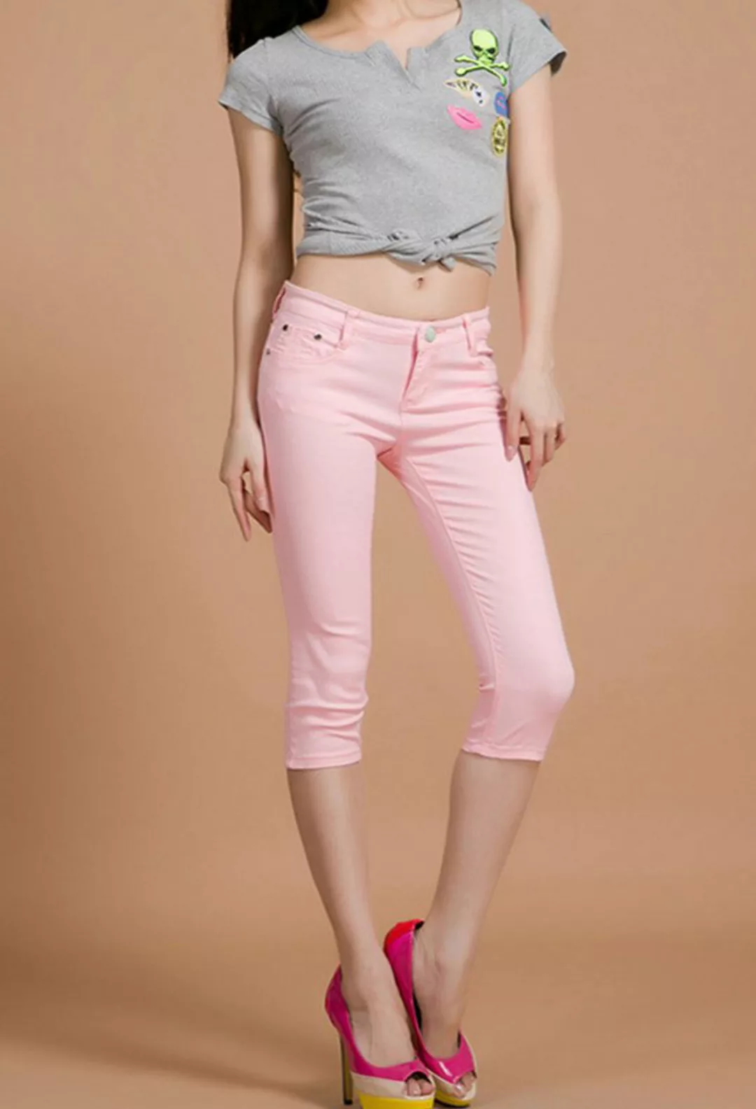 CHENIN 3/4-Jeans Damen-cardigan-jeans, große shorts, shorts, jeans, hohe ta günstig online kaufen
